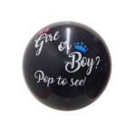 Globo revelacion de genero negro