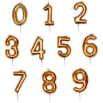 velas doradas numero grandes