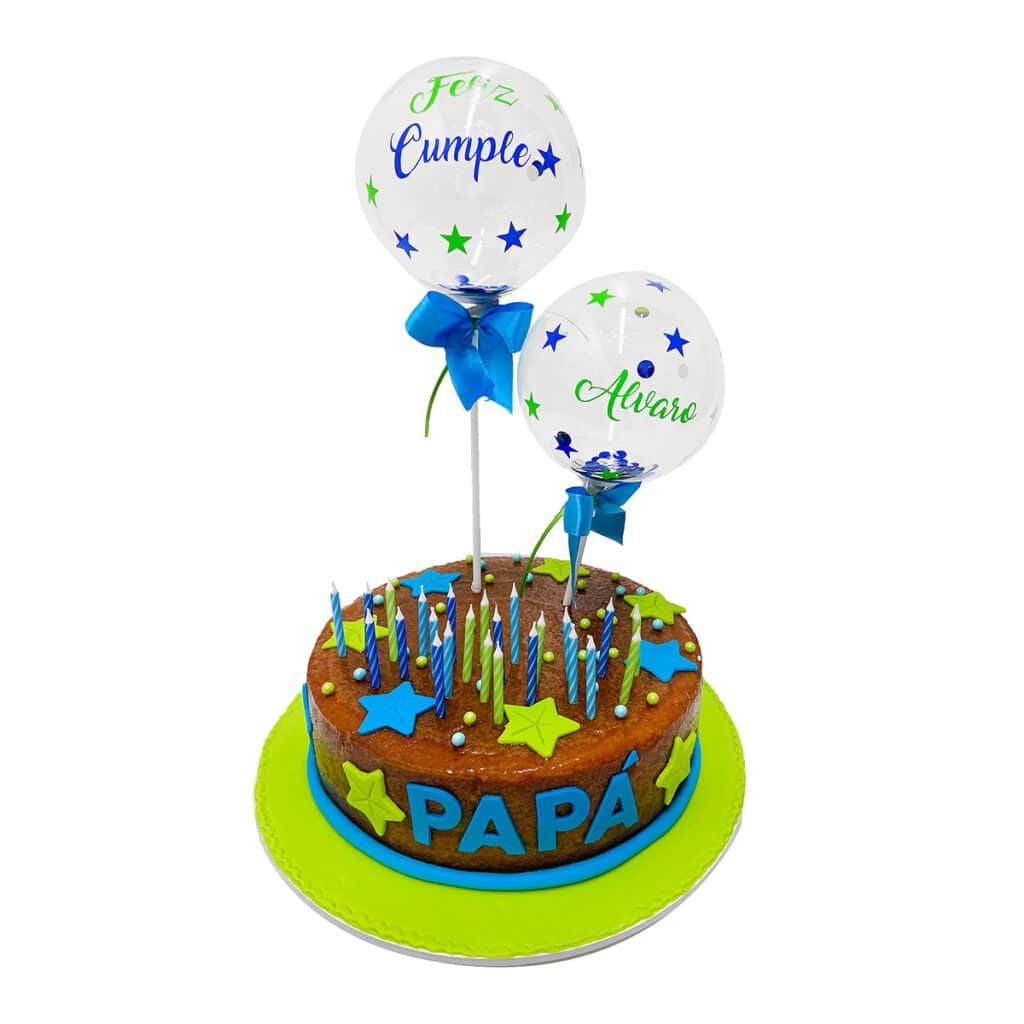 Torta hombre burbuja