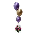 arreglo floral con globos 03