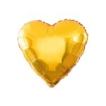 Globo metal corazon dorado