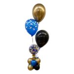 centro de mesa burbuja con globos helio grado