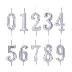 velas plateado peq numero