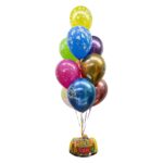 torta p30 con globos en helio