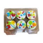 cupcakes con pastillaje globitos