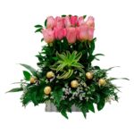 arreglo floral encanto rosa 2