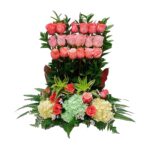 arreglo floral colorida primavera