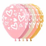 globo corazones rosados