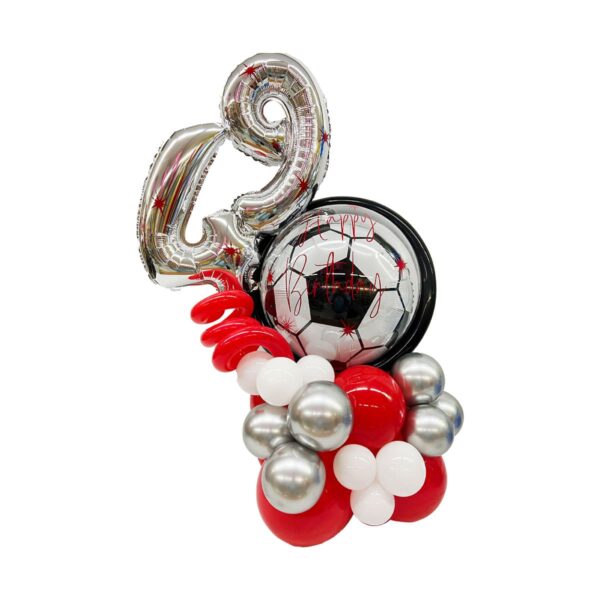 balloon bouquet futbolero numero