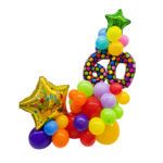 balloon bouquet estrella magica multicolor