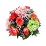 arreglo floral centro de mesa viva rosa