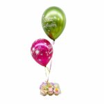 cupcakes con pastillaje y globos