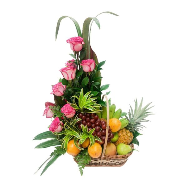 frutero con flores