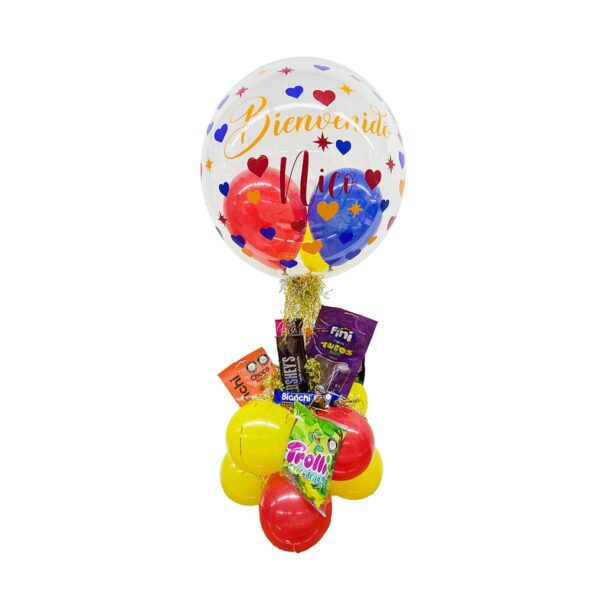 burbuja bienvenida dulces