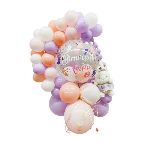 balloon bouquet bebe con peluche