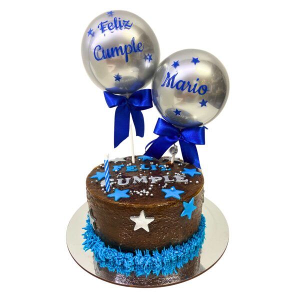 torta ponque burbuja sin past estrellas