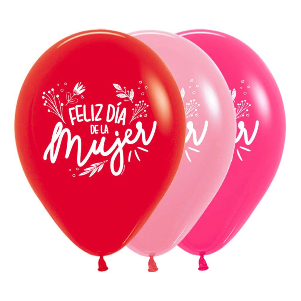 globos latex mujer