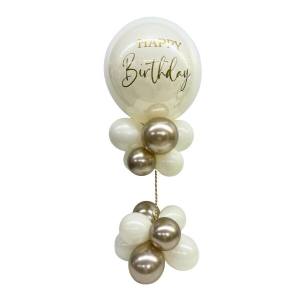 burbuja 18 pulg crema champaña