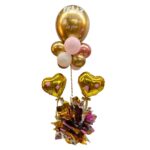 centro de mesa corazones personalizado r12