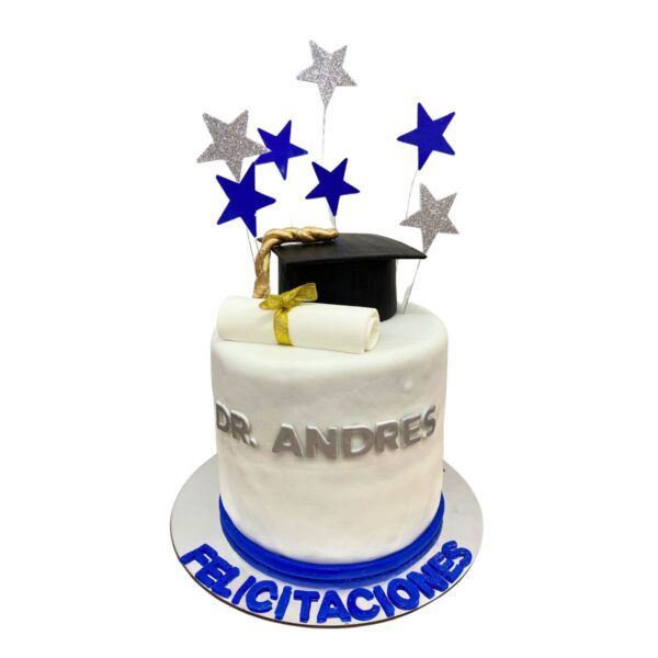 torta grado estrellas azul