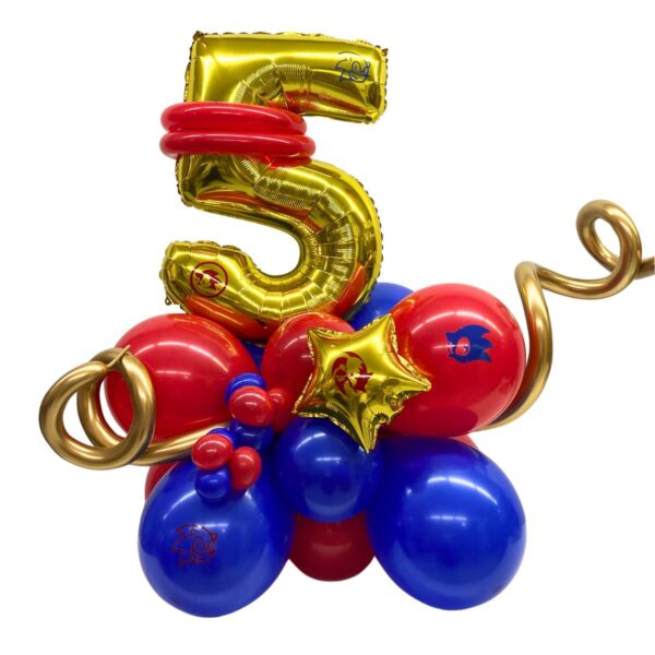 balloon bouquet numero mediano sonic