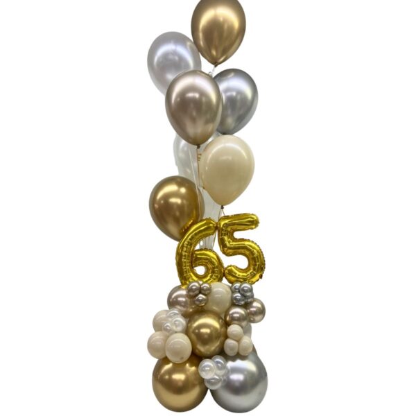 balloon bouquet numero metalicos