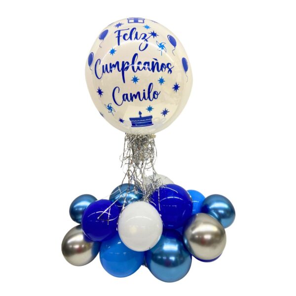 burbuja 9 pulg base organica azul