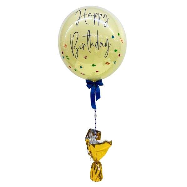 globo burbuja 18 pulg confetti
