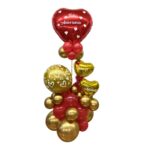 Adorno de Globos tipo Balloon Bouquet Aniversario Enamorado