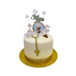Torta Sabor Chocolate Primera Comunión Caliz y Rosario