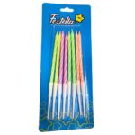 vela colores neon largas