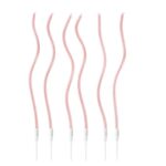 velas espiral oro rosa x6