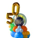 balloon bouquet numero tropical burbuja