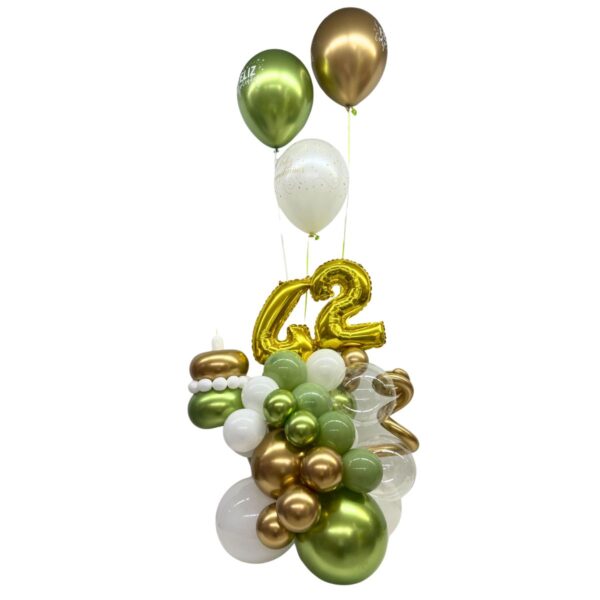 balloon bouquet torta verde