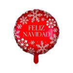 globo navidad rojo copos