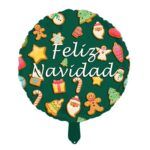 globo navidad verde