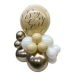 balloon bouquet beige boy or girl