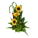 Arreglo Floral Girasoles y Cerveza