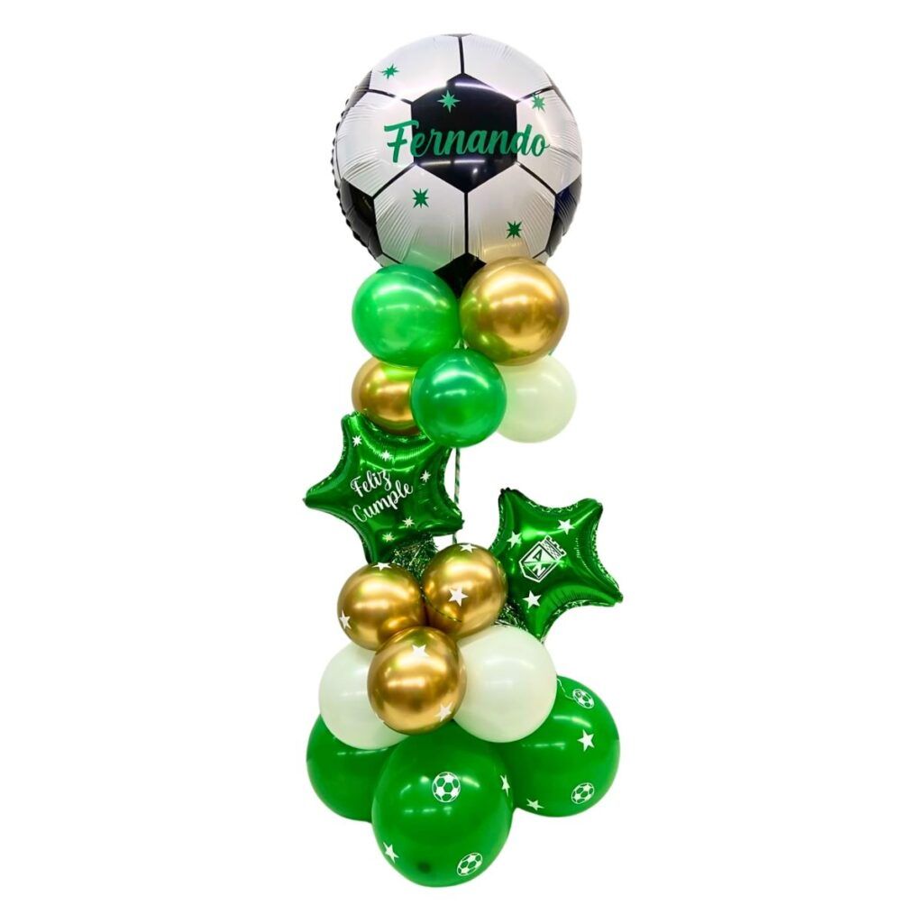 Adorno de Globos tipo Balloon Bouquet Futbolero Equipos
