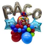 Adorno de Globos tipo Balloon Bouquet Letras Mágicas Personaje