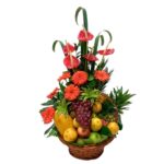 Frutero con Gerberas y Anturios