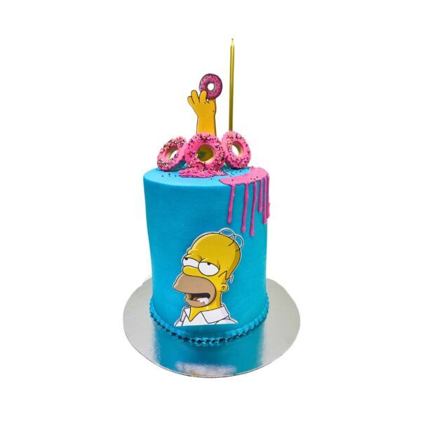 Torta Sabor Chocolate Homero Simpson