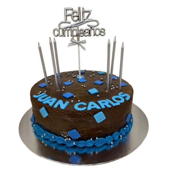 Torta Sabor Ponque Envinado Azul Especial