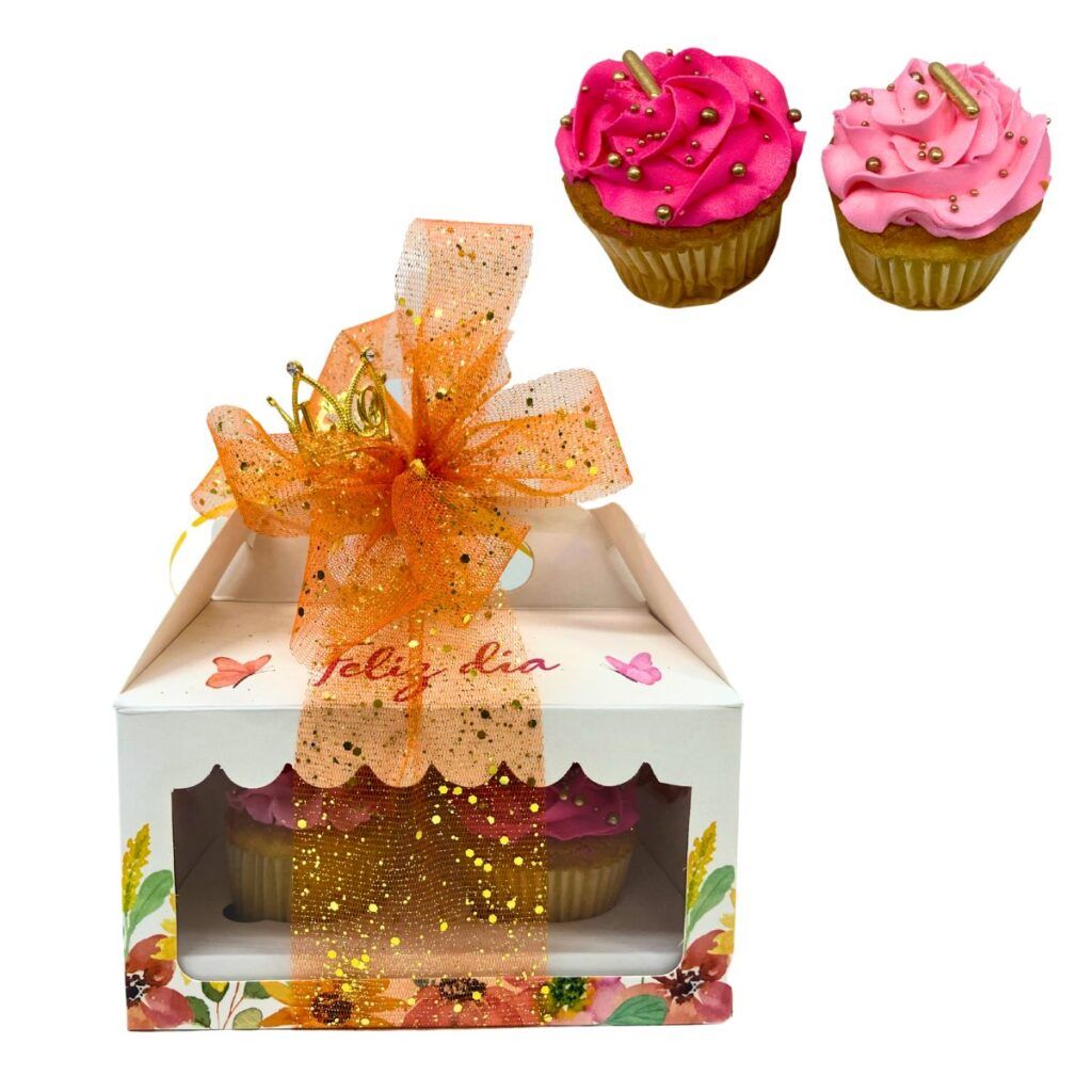 Detallex 2 Cupcakes Decorado con Corona