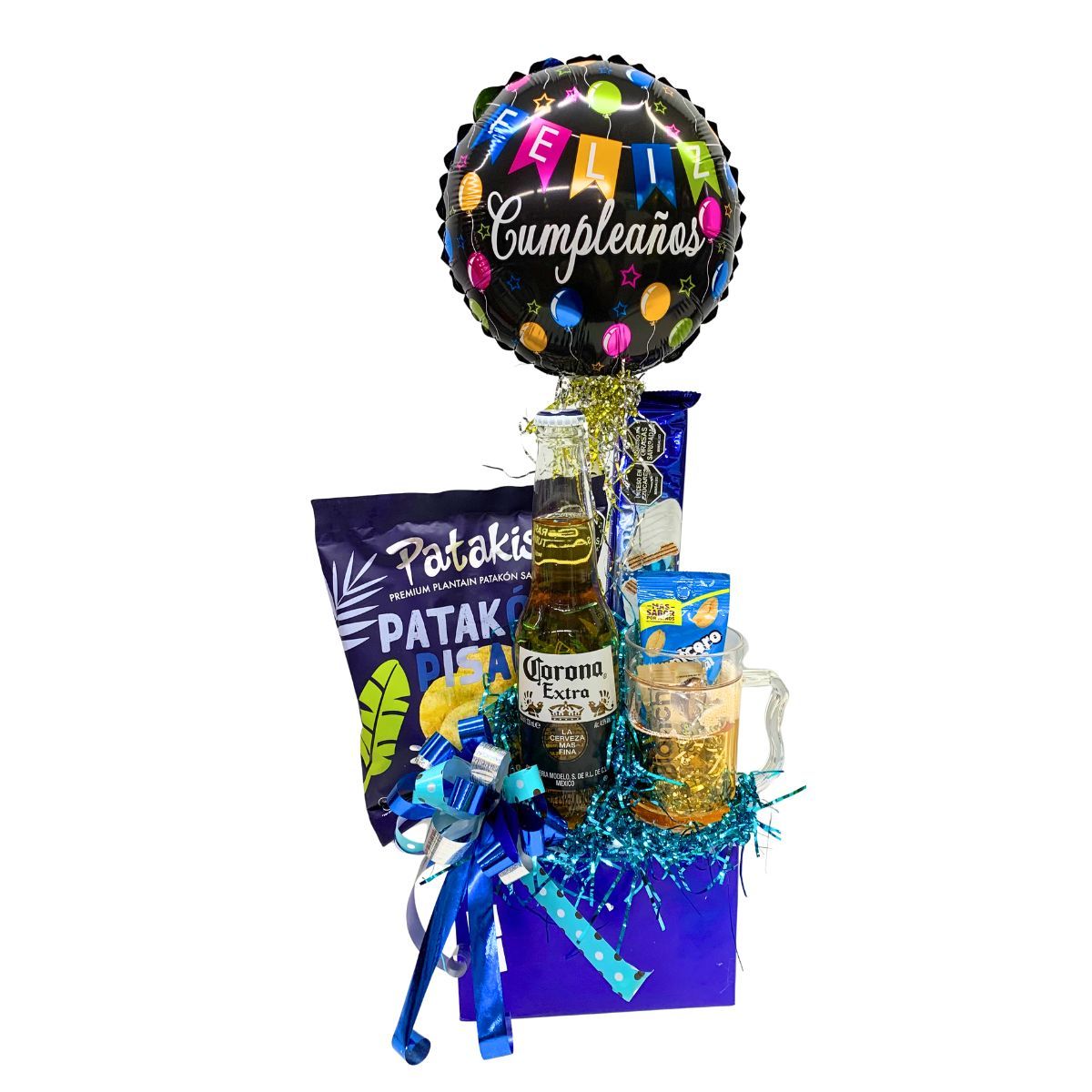 Ancheta Cerveza con Vaso para Cumpleañero