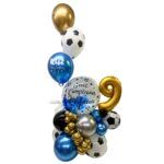 Adorno de Globos tipo Balloon Bouquet Futbolero con Globos