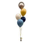 Bouquet de Globos con Helio Blue Cream