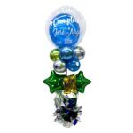 Centro de Mesa Burbuja Estrellas y Número