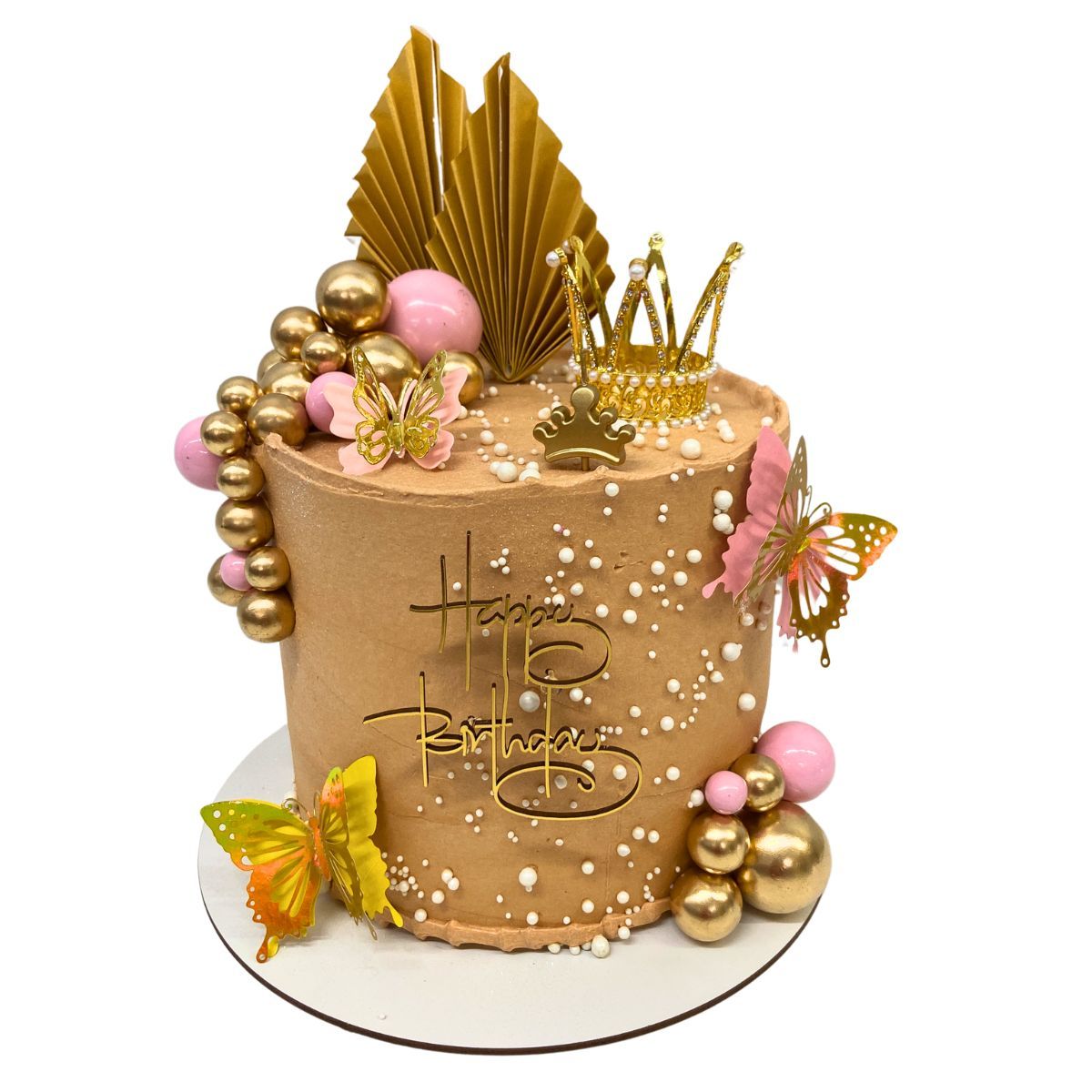 Torta Sabor Naranja Happy Birthday Crown