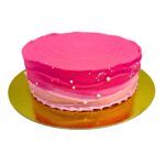 Torta Sabor Ponque Envinado Ondas Rosadas